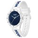 часовник,часовници,hugo,lit,42mm,5atm,quartz,analogical,watch,silver,(white,blue,mineral)