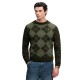 блуза,мъжки,пуловери,дамски,пуловери,superdry,argyle,sweater,green,(tonal,green,argyle)