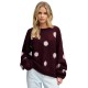 блуза,мъжки,пуловери,дамски,пуловери,superdry,brushed,polka,dot,sweater,purple,(port,red,pale,pink)