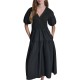 рокля,дамски,поли,и,рокли,dkny,dj6d9159,short,sleeve,midi,dress,black,(black)
