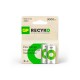 батерии,gp,batteries,recyko,c,nimh,rechargeable,batteries,clear,(green,white)