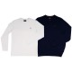 тениска,мъжки,тениски,дамски,тениски,the,time,of,bocha,ri1clogo,ri1jcaja,long,sleeve,t,shirt,white,blue,(white,navy)