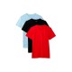 мъжко,бельо,calvin,klein,lv00nb4051,short,sleeve,base,layer,3,units,multicolor,(black,white,emb,goji,berry,rio,red)