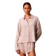 тениска,дамски,пижами,calvin,klein,lv00qs7707,long,sleeve,pyjama,t,shirt,beige,(jasper,heather)