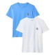 тениска,мъжки,тениски,дамски,тениски,calvin,klein,jeans,lv047c905g,short,sleeve,t,shirt,2,units,white,blue,(bright,white,marina)