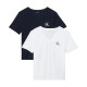 тениска,мъжки,тениски,дамски,тениски,calvin,klein,jeans,lv047c906g,short,sleeve,v,neck,t,shirt,2,units,white,blue,(bright,white,dark,sapphire)