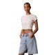 дънки,дамски,топове,calvin,klein,jeans,lv047g830g,short,sleeve,top,beige,(tofu,aop)