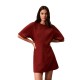 рокля,дамски,поли,и,рокли,calvin,klein,jeans,lv047h236g,short,sleeve,short,dress,red,(fired,brick)