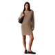 рокля,дамски,поли,и,рокли,calvin,klein,jeans,lv047h379g,long,sleeve,short,dress,beige,(roasted,cashew)