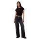 дънки,дамски,топове,calvin,klein,jeans,lv047h811g,short,sleeve,top,black,(black)
