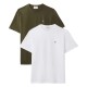тениска,мъжки,тениски,дамски,тениски,calvin,klein,jeans,lv04rd001g,short,sleeve,t,shirt,2,units,green,white,(bright,white,olive,night)