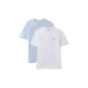 тениска,мъжки,тениски,дамски,тениски,calvin,klein,jeans,lv04rd001g,short,sleeve,t,shirt,2,units,multicolor,(bright,white,breezy,blue)