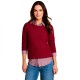 блуза,мъжки,пуловери,дамски,пуловери,tom,tailor,ottoman,sweater,red,(rumba,red)
