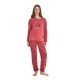 пижама,дамски,пижами,gisela,frida,kahlo,ethnic,patterned,long,sleeve,pyjama,pink,(pink)