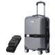 куфар,vertical,studio,bergen,20,hand,luggage,suitcase,gray,incl.,free,luggage,strap
