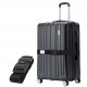 куфар,vertical,studio,silkström,24,suitcase,black,incl.,free,luggage,strap