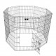 spocado,united,free,range,enclosure,8,pcs.,foldable,107,×,61,cm,black
