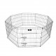 spocado,united,free,range,enclosure,8,pcs.,foldable,61,×,61,cm,black
