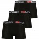 боксерки,мъжко,бельо,geographical,norway,men,boxer,shorts,pack,of,3,black