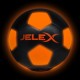 футболна,топка,футболни,топки,jelex,neon,led,light,football,black,orange
