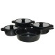 фитнес,оборудване,всичкото,фитнес,оборудване,banaru,design,alu,pot,set,7,piece,black