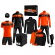 всички,футболни,облекла,zeus,apollo,football,kit,teamwear,box,12,pieces,black,neon,orange