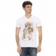 тениска,мъжки,тениски,trussardi,action,men,conqueror,v,neck,t,shirt,white