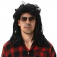 maaskantje,schnitzel,retro,mullet,mullet,wig,black