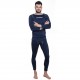 мъжко,бельо,kirkjubØur,®,hafjall,men,thermal,underwear,kit,2,piece,blue