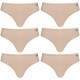 дамско,бельо,mont,emilian,nimes,women,thong,pack,of,6,beige